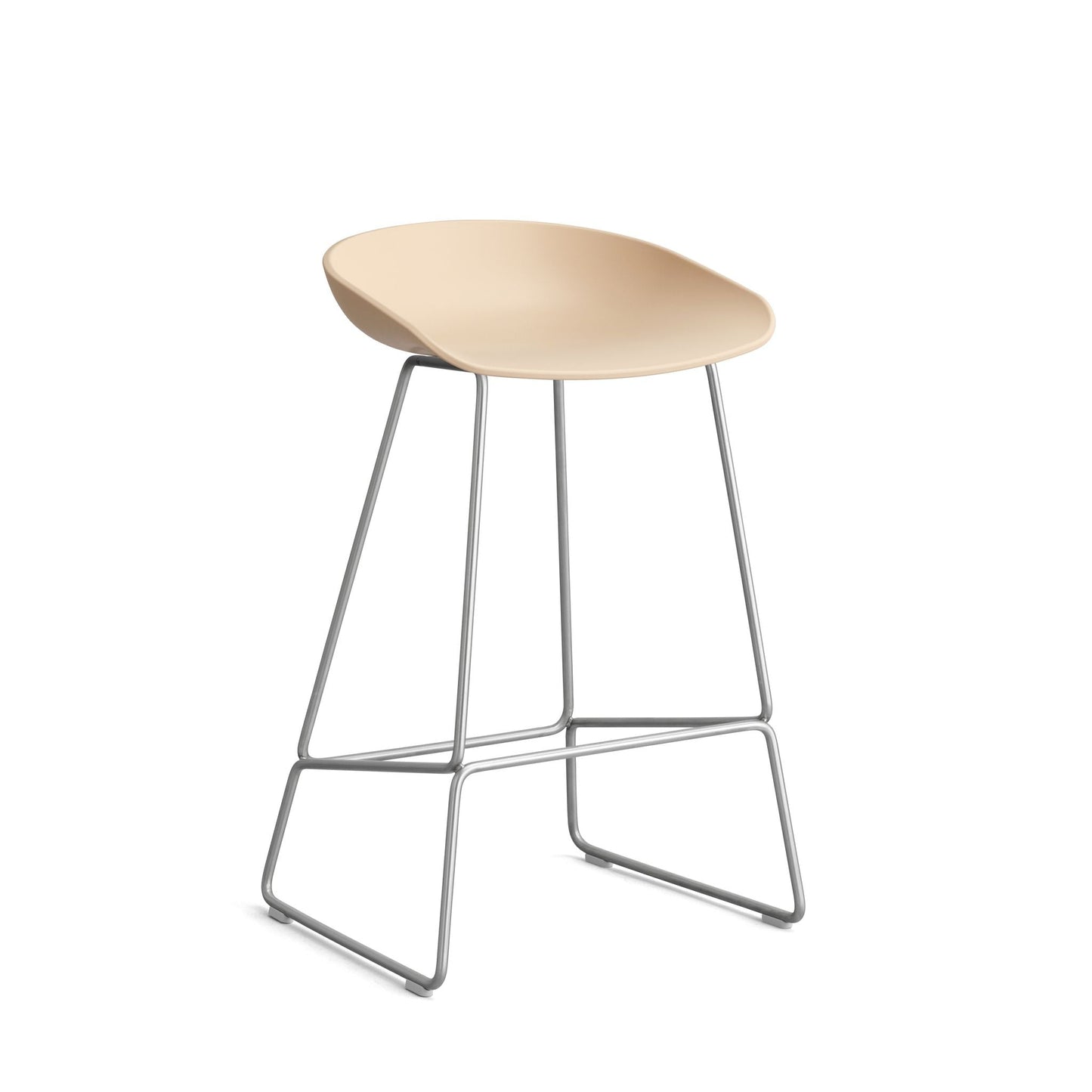 HAY About a Stool AAS 38 Barhocker Sitz Kunststoff recycelt Gestell Stahl