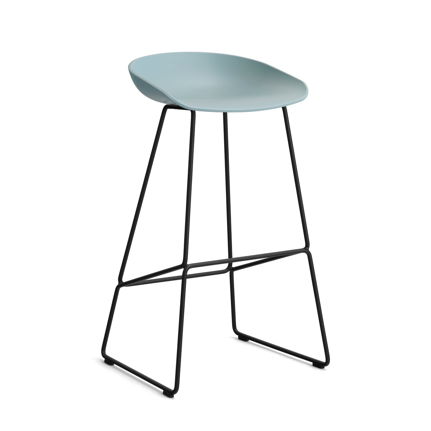 HAY About a Stool AAS 38 Barhocker Sitz Kunststoff recycelt Gestell Stahl