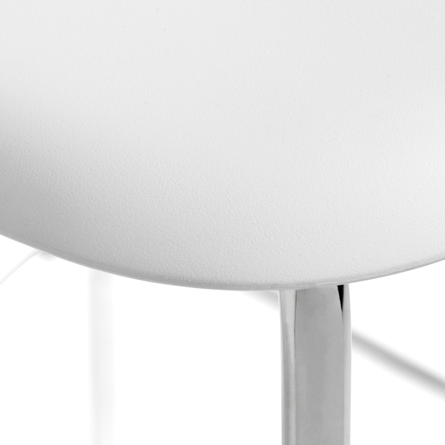 Hay Soft Edge 85 Barhocker - Sitz Kunststoff 4-Fuß weiß / chrom