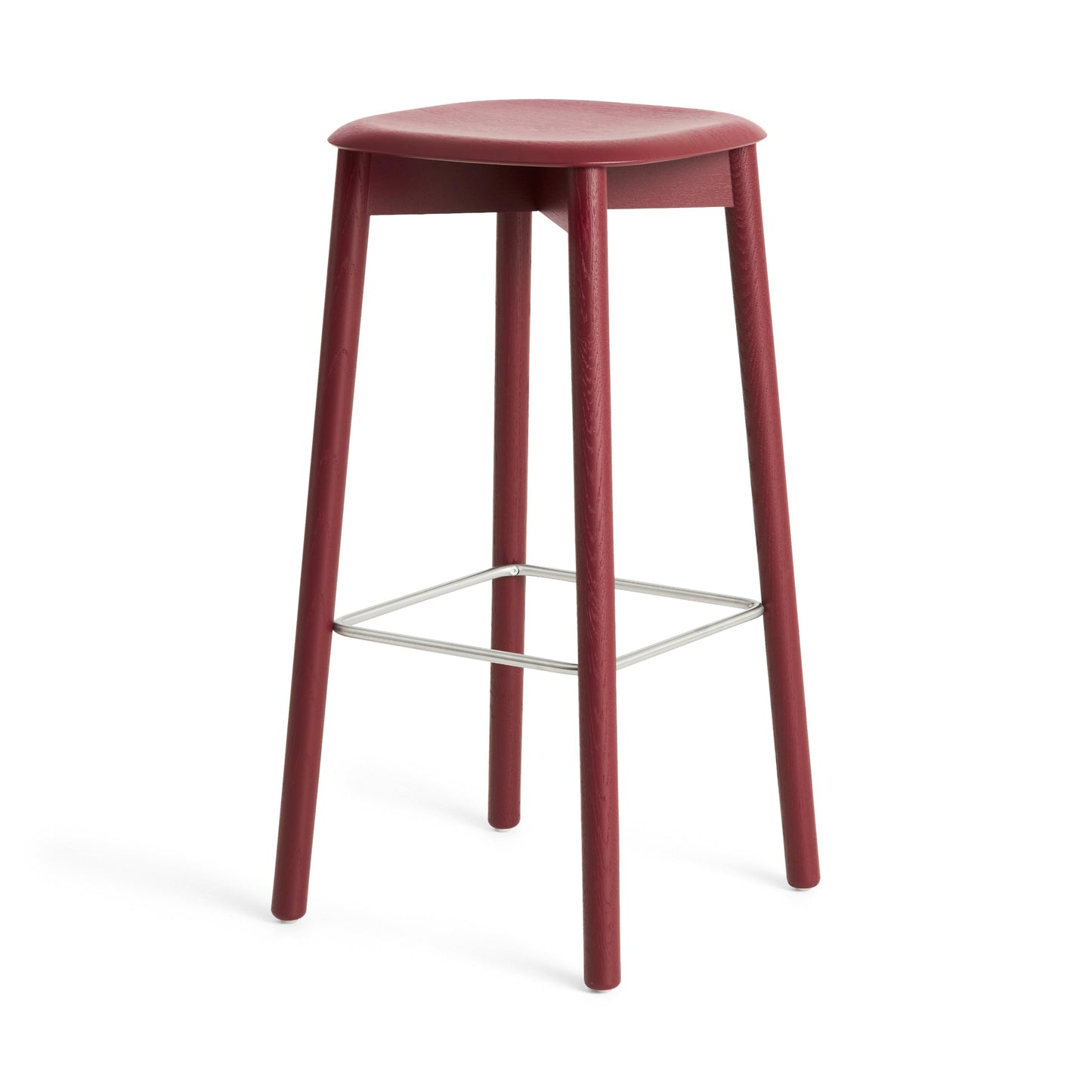 Hay Soft Edge 82 Barhocker – Sitz Sperrholz Gestell Eiche Massivholz