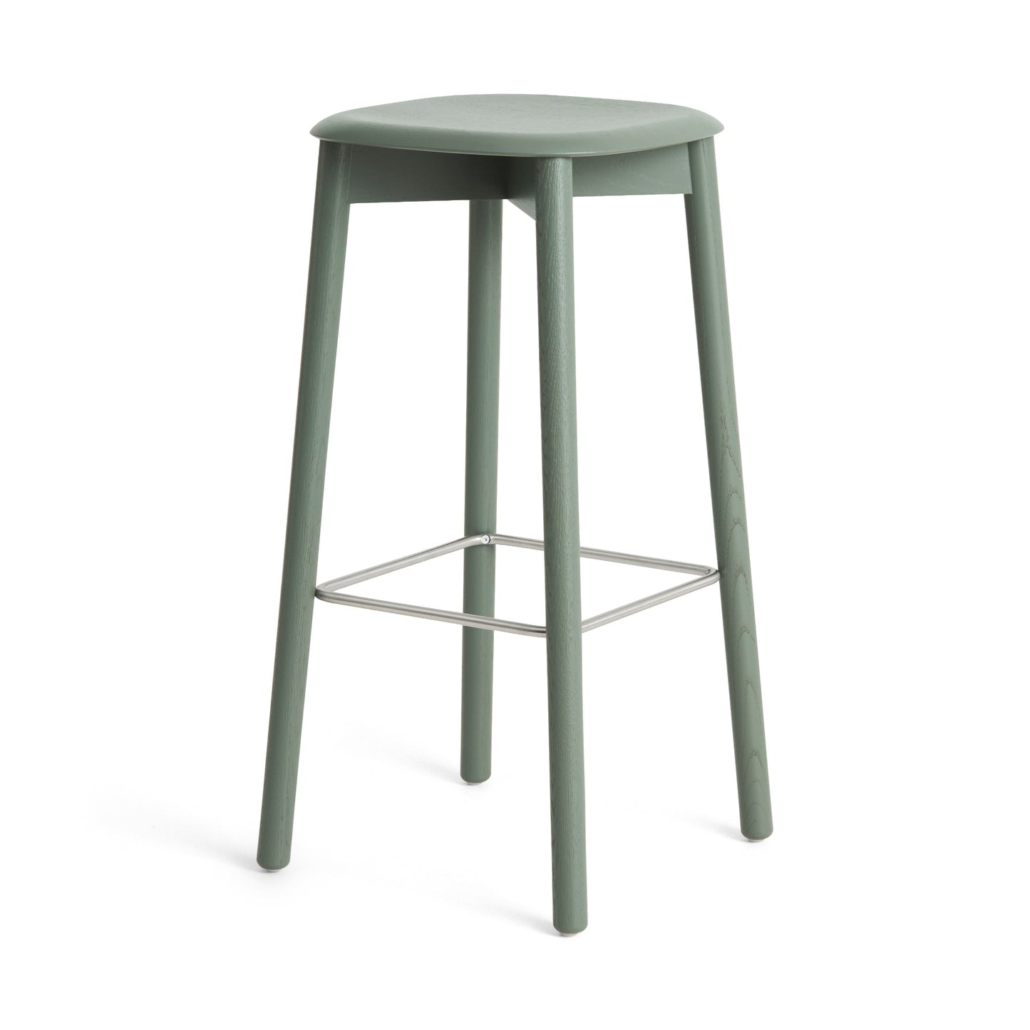 Hay Soft Edge 82 Barhocker – Sitz Sperrholz Gestell Eiche Massivholz