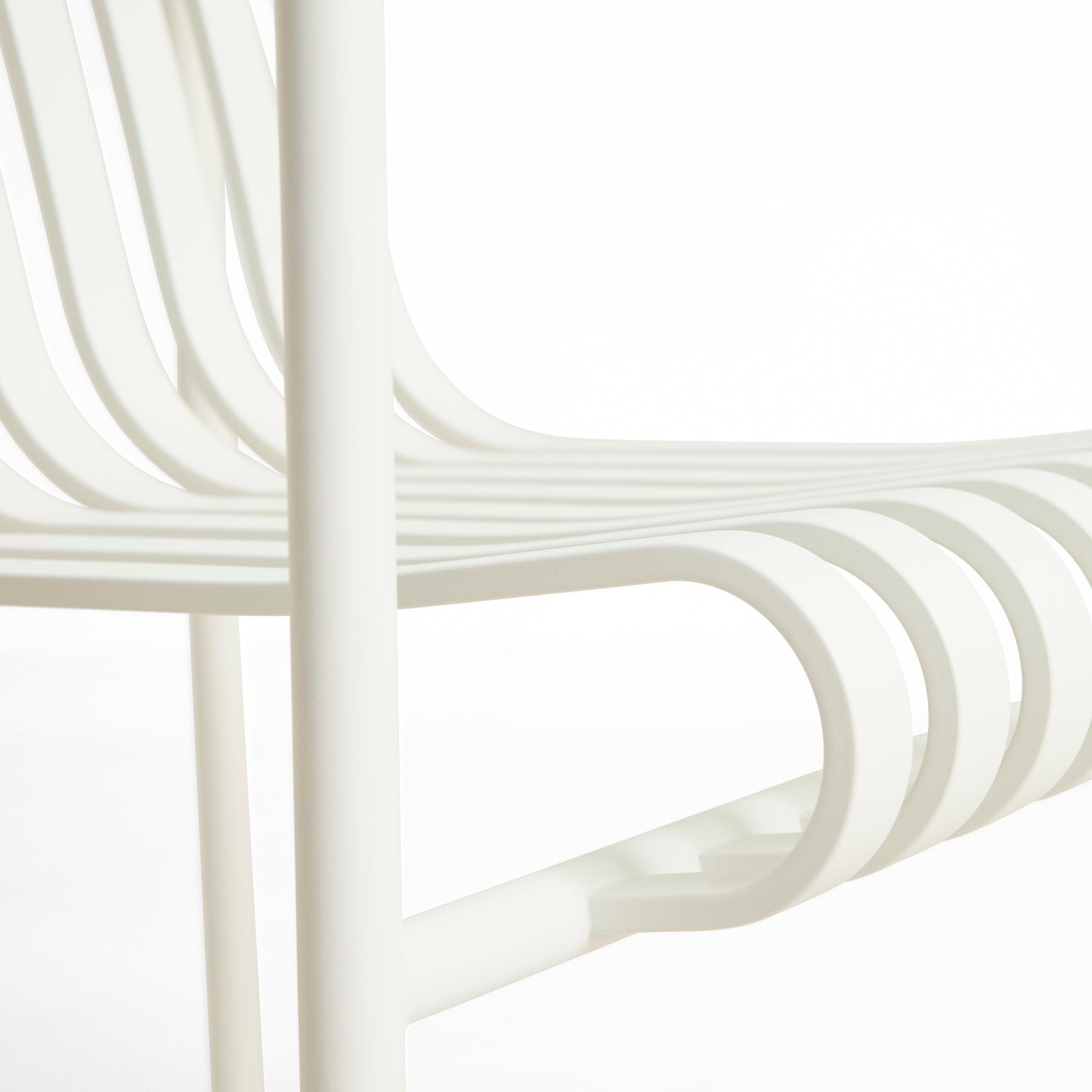 HAY Palissade Dining Bench Outdoor-Sitzbank mit Armlehne