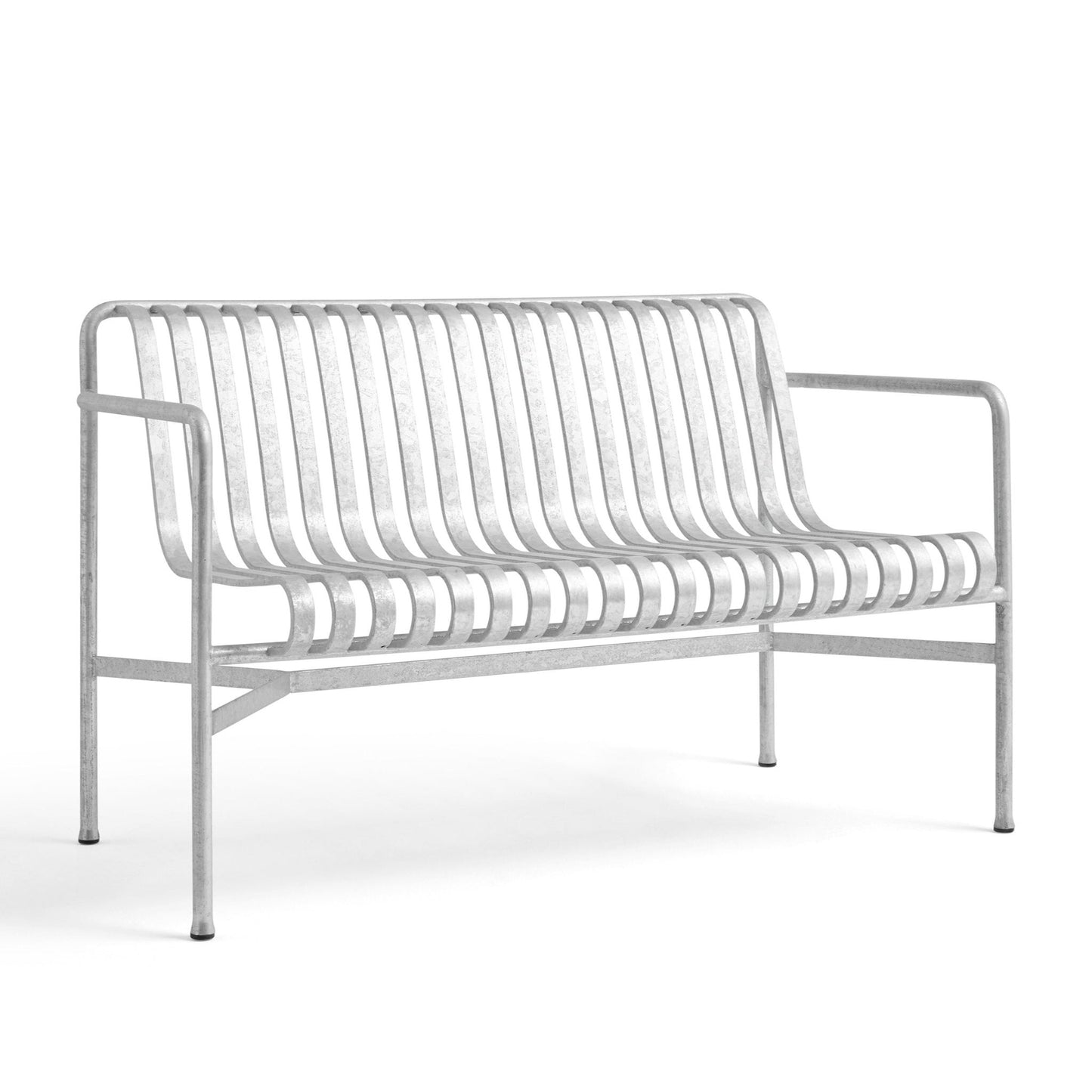 HAY Palissade Dining Bench Outdoor-Sitzbank mit Armlehne