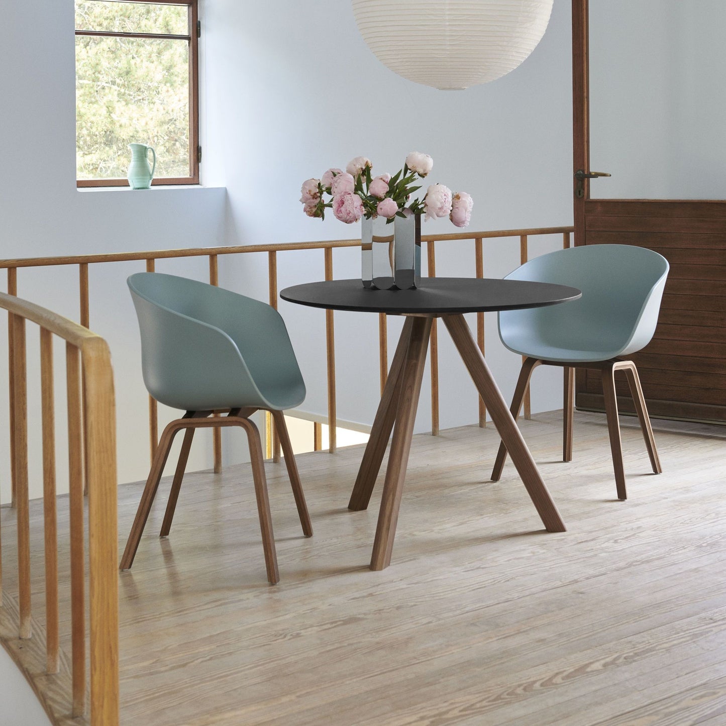 Hay About A Chair AAC 22 Stuhl Kunststoffschlale Gestell 4-Fuß Holz