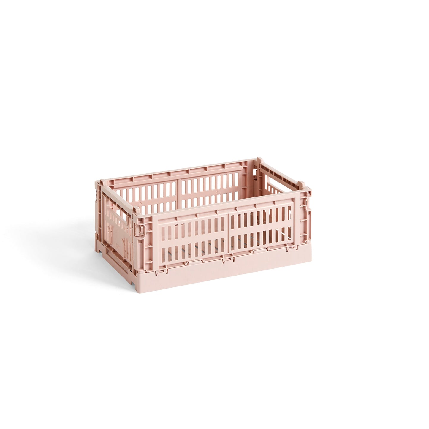 HAY Color Crate Korb Klapp-Box S small Kunststoff recycelt powder rosa