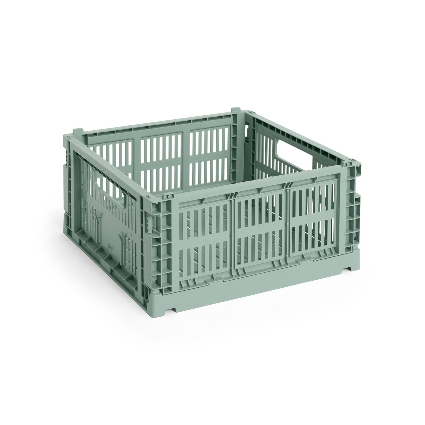 HAY Color Crate Korb Klapp-Box medium M Square quadratisch Kunststoff recycelt