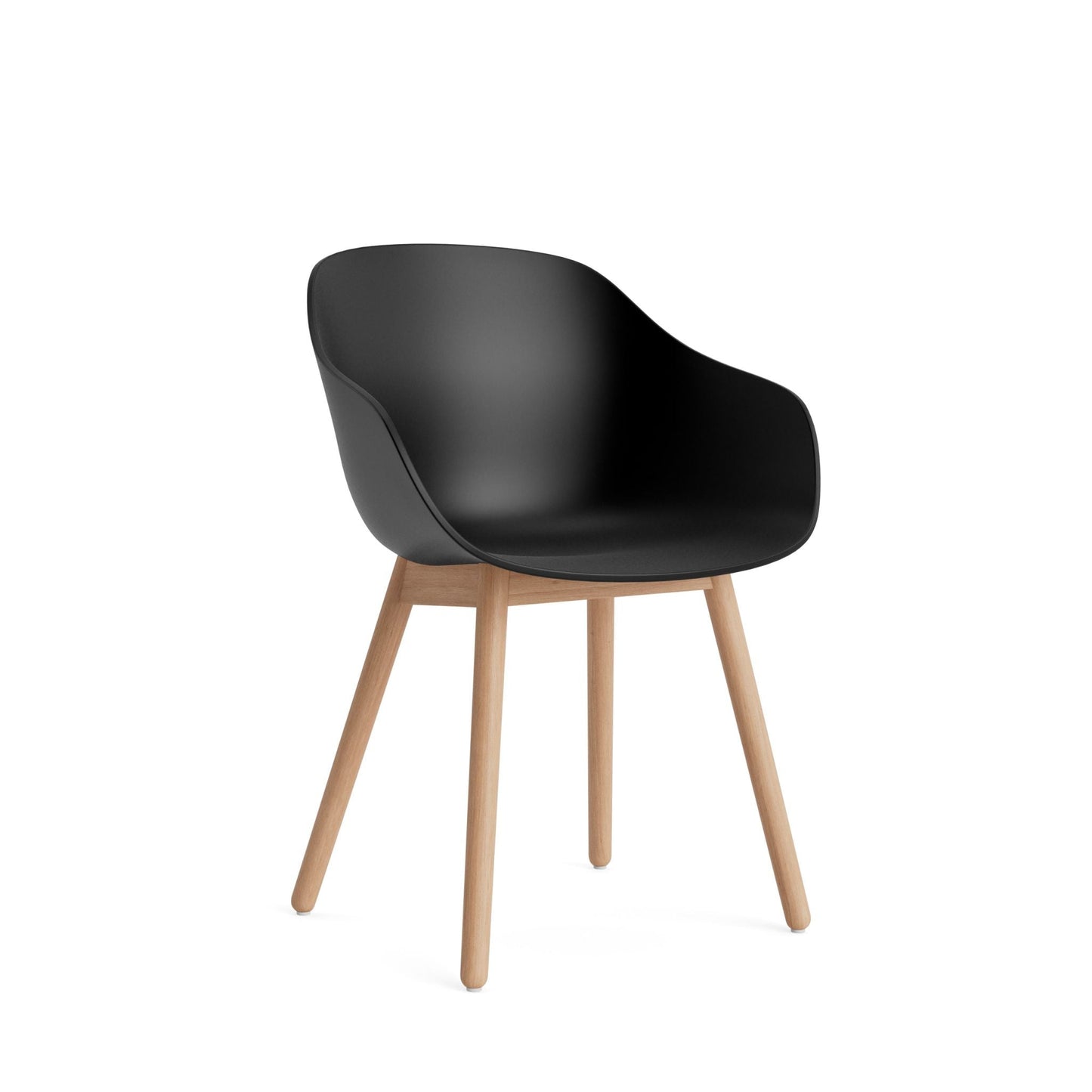 HAY About A Chair AAC 212 Stuhl Kunststoffschale Holzgestell 4-Fuß rund