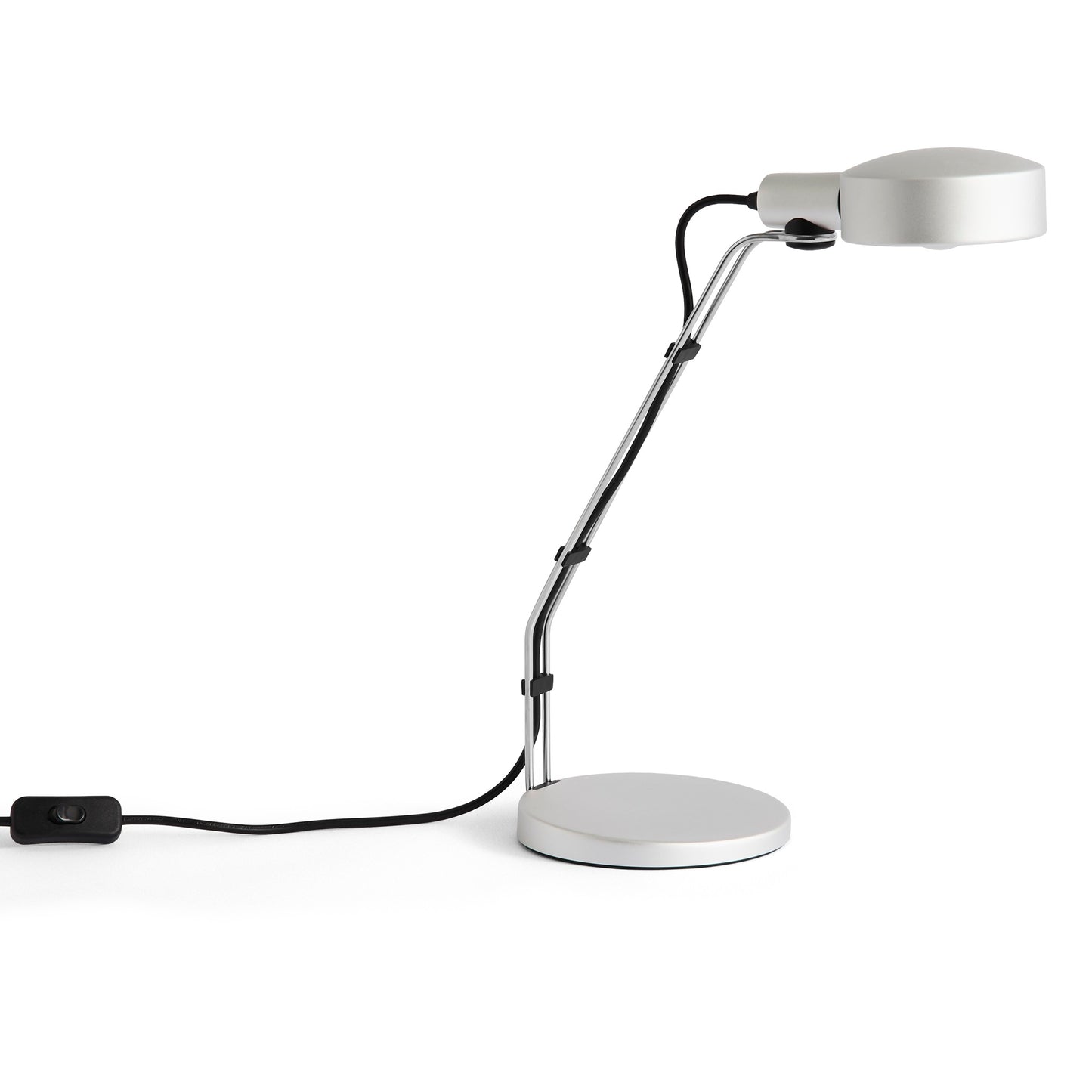 HAY Cupola Desk Lamp Schreibtischleuchte Aluminium silber klar elxoxiert