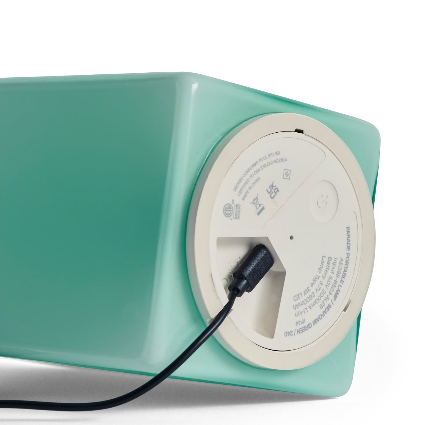 HAY Parade portable Lamp tragbare LED Leuchte H24 Glas shell weiß