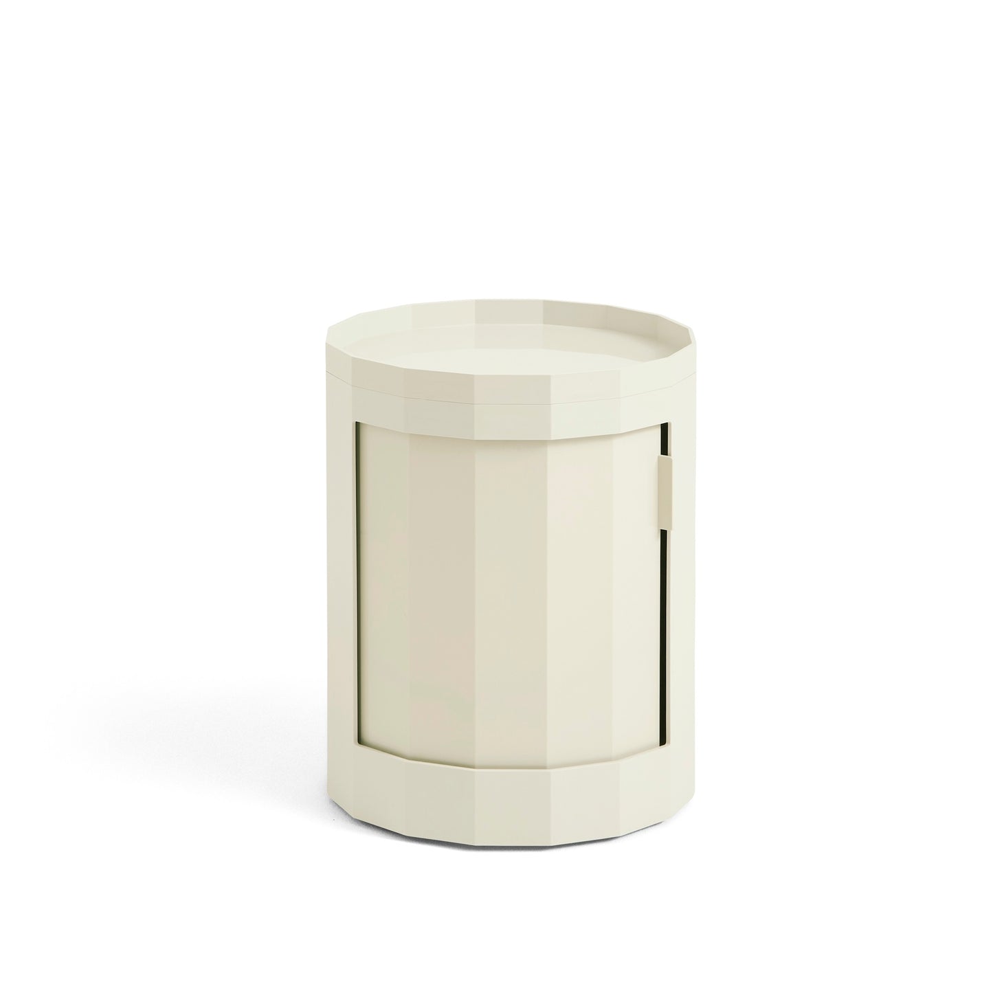 Hay Facet Cabinet low Schränkchen niedrig Kunststoff rund Füße & Rollen