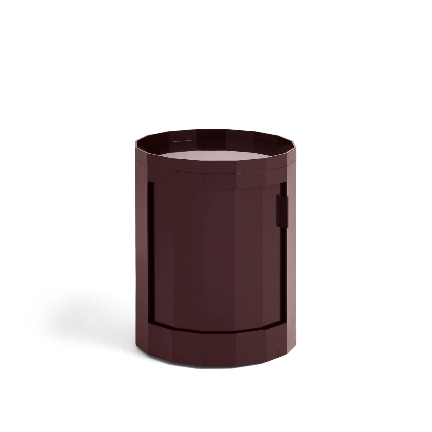 Hay Facet Cabinet low Schränkchen niedrig Kunststoff rund Füße & Rollen