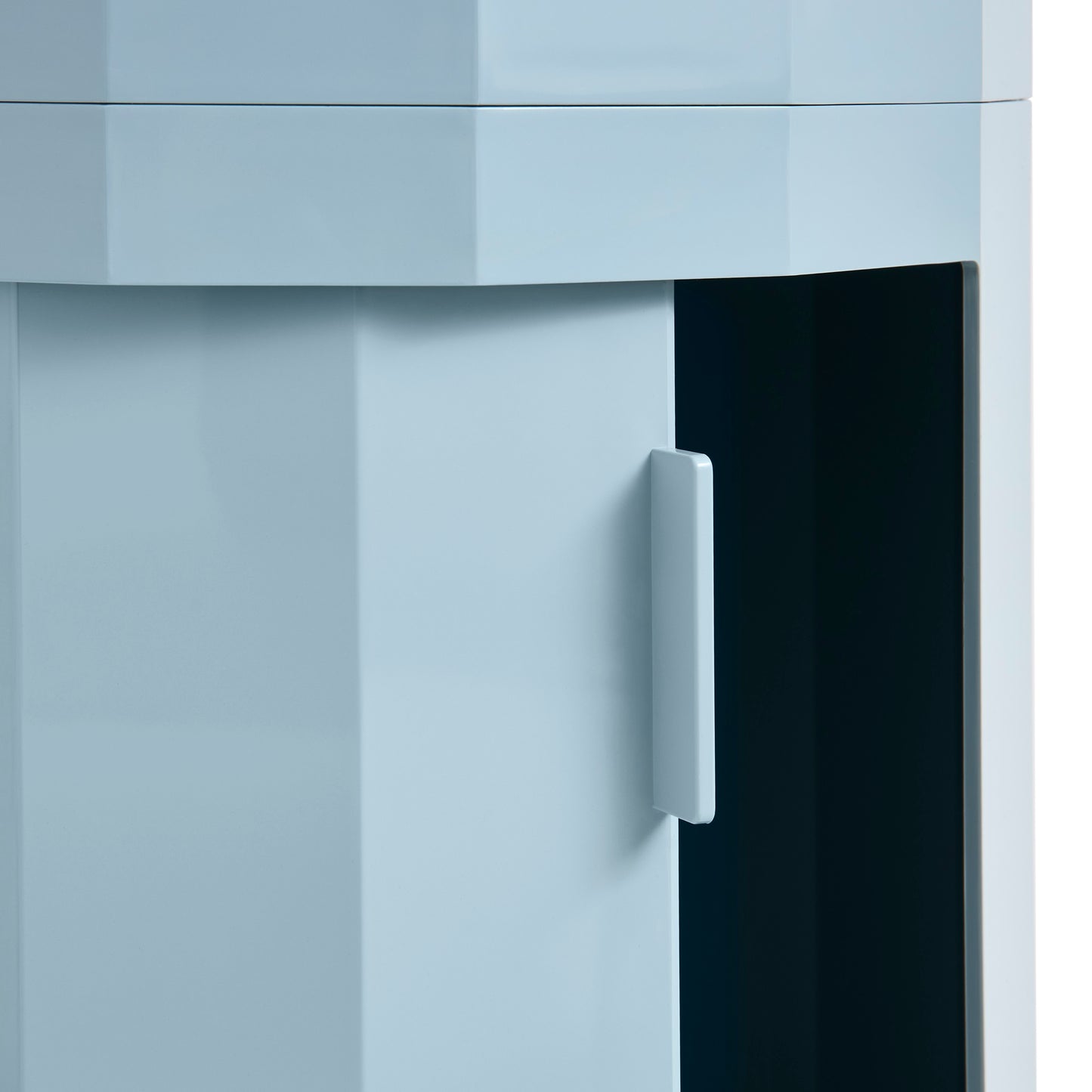 Hay Facet Cabinet low Schränkchen niedrig Kunststoff rund Füße & Rollen