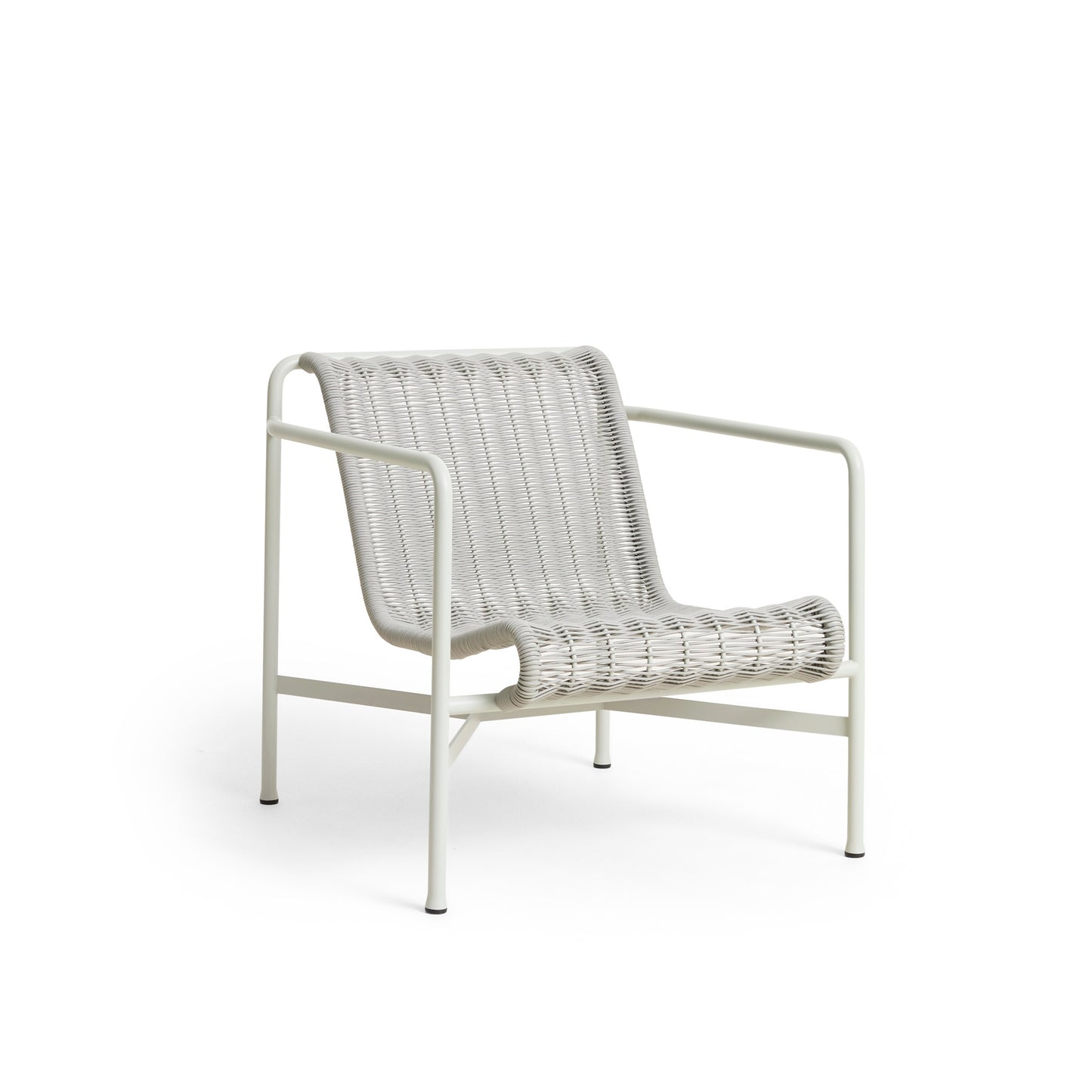 HAY Palissade Cord Lounge Chair Outdoor-Stuhl niedrig mit Armlehnen