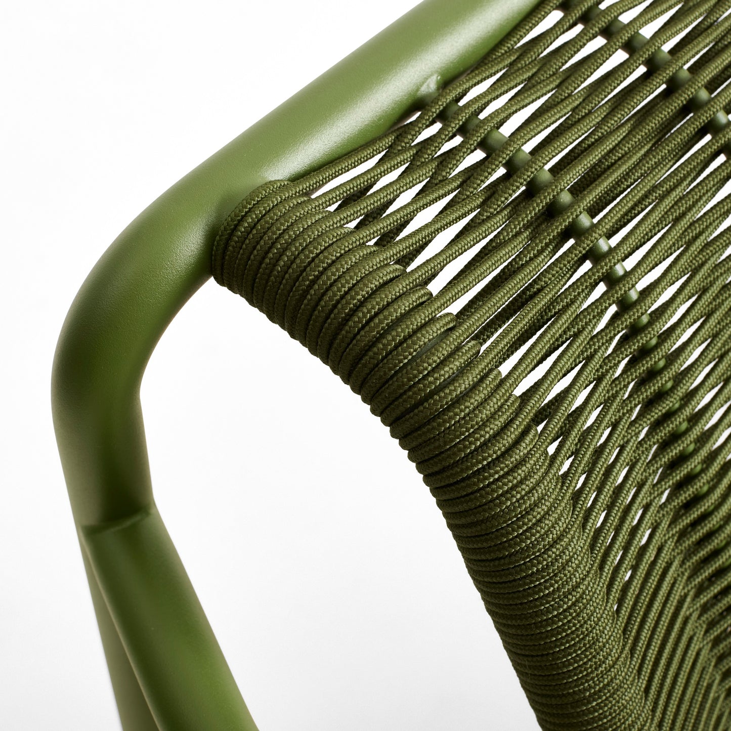 HAY Palissade Cord Lounge Chair Outdoor-Stuhl niedrig mit Armlehnen