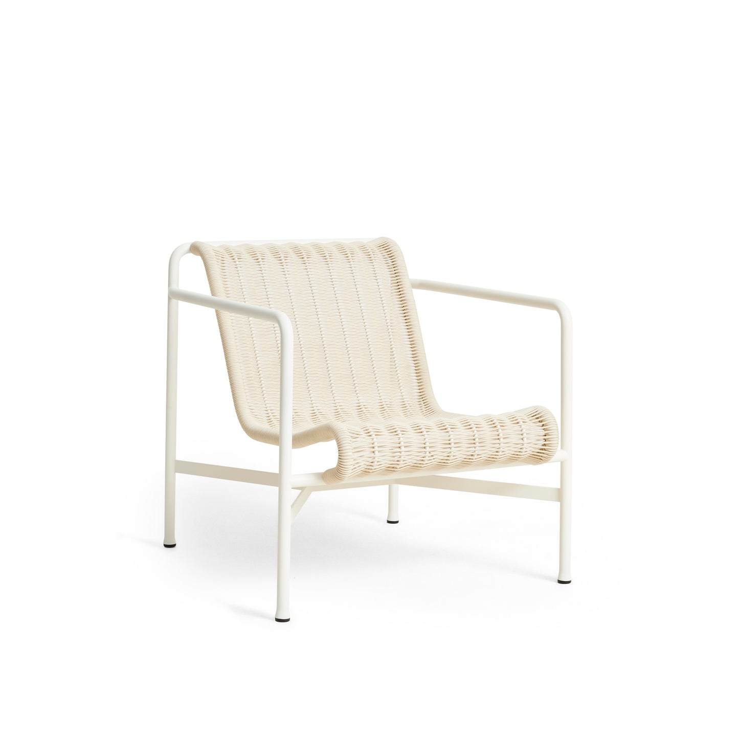 HAY Palissade Cord Lounge Chair Outdoor-Stuhl niedrig mit Armlehnen