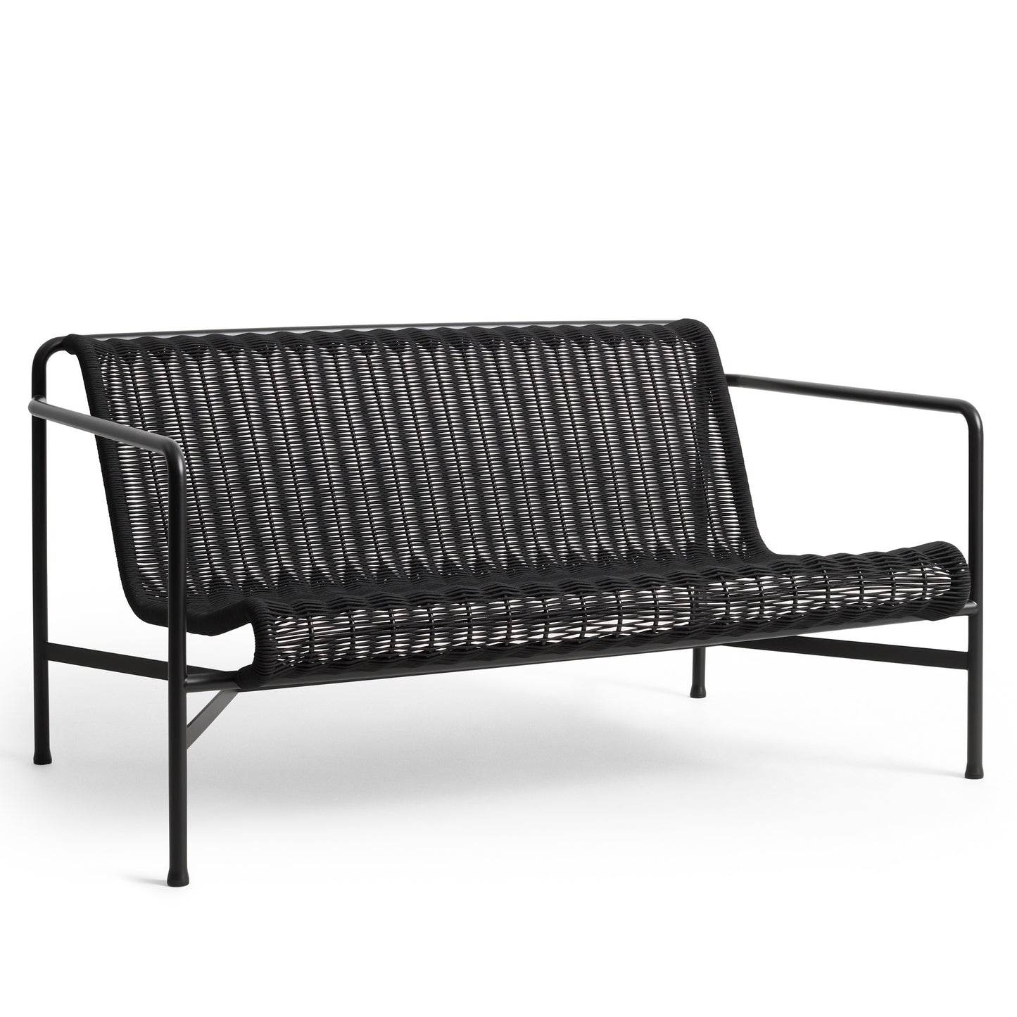 HAY Palissade Cord Lounge Sofa Outdoor-Sitzbank mit Armlehnen