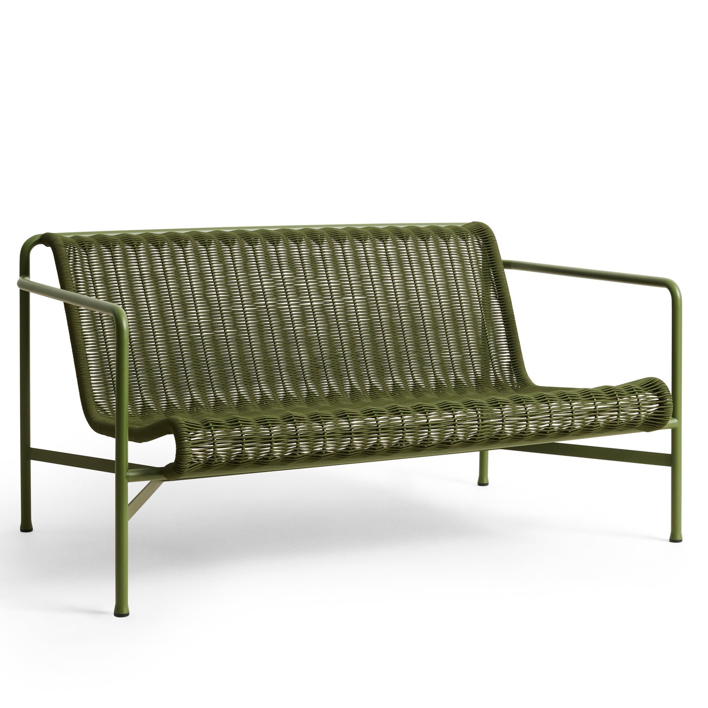 HAY Palissade Cord Lounge Sofa Outdoor-Sitzbank mit Armlehnen