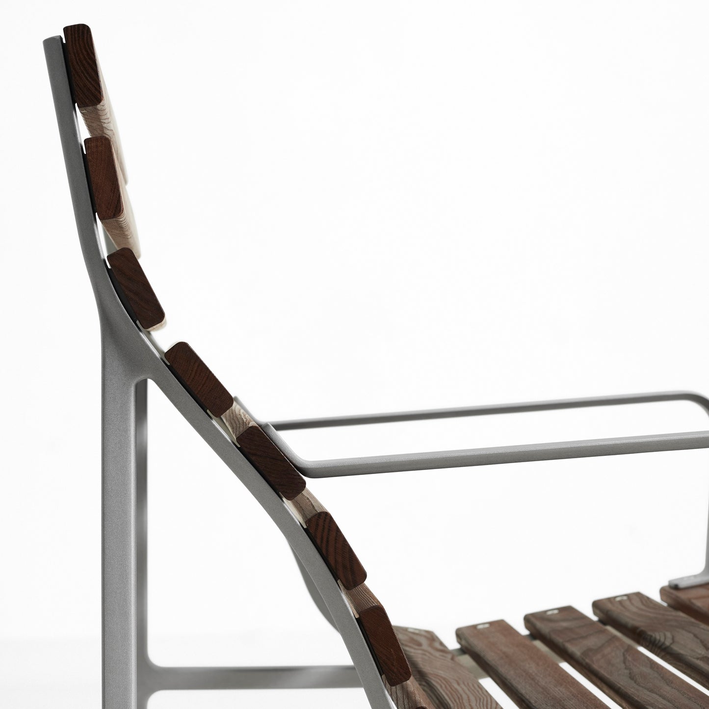 HAY Traverse Lounge Bench Outdoor Bank Esche geölt / Aluminium