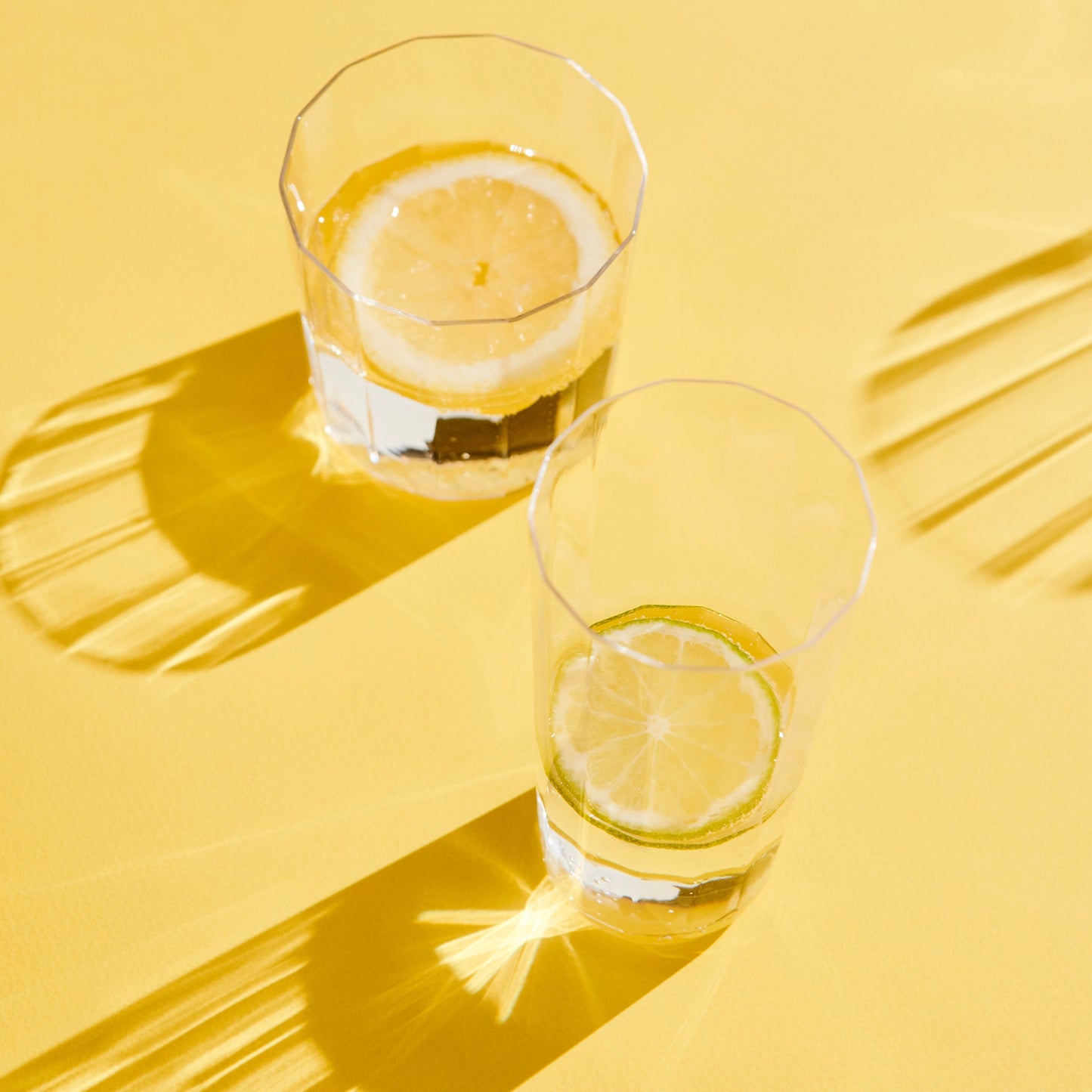 HAY Angle Glas clear Trinkglas L large facettiert (4er-Set)