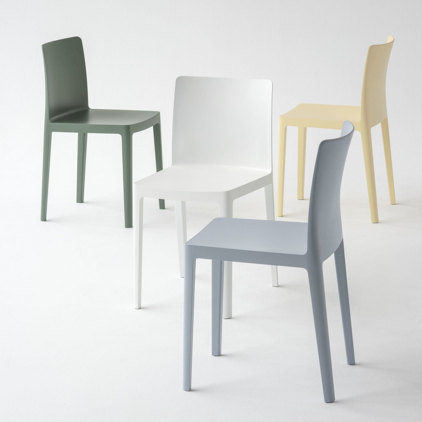 Hay ÉLÉMENTAIRE Chair Stuhl Kunststoff matt In- & Outdoor 2er Set