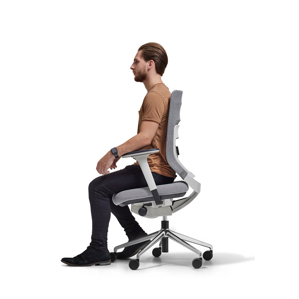 fm asiento Bürostuhl 3D Rücken Netzstrick Komfort - konfigurierbar