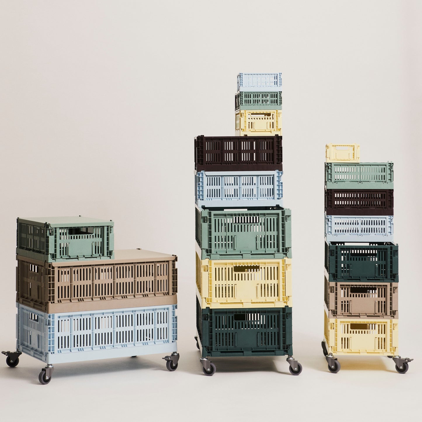 HAY Color Crate Korb Klapp-Box M medium Kunststoff recycelt