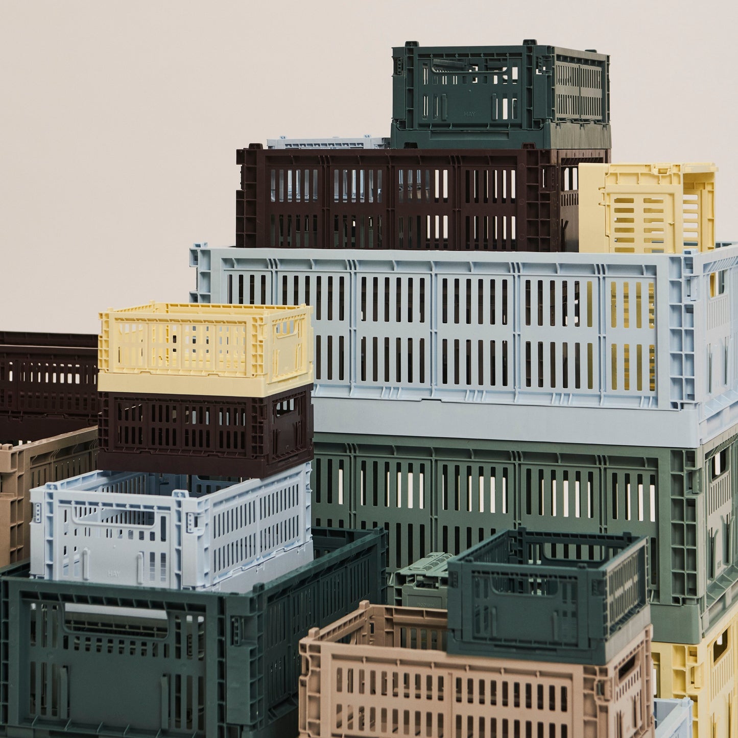 HAY Color Crate Korb Klapp-Box M medium Kunststoff recycelt