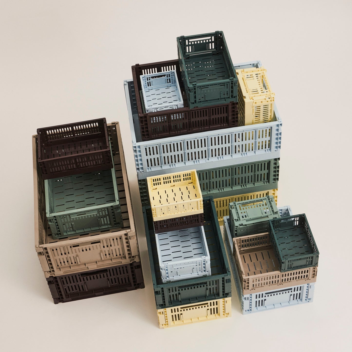 HAY Color Crate Korb Klapp-Box M medium Kunststoff recycelt