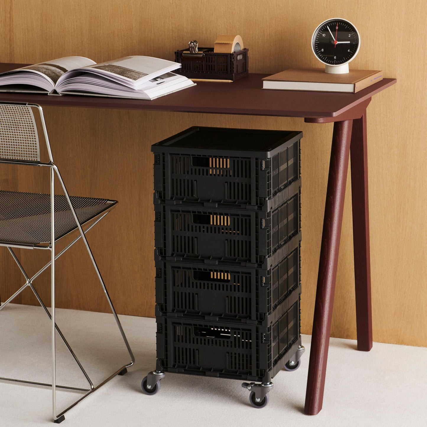 HAY Color Crate Korb Klapp-Box M medium Kunststoff recycelt