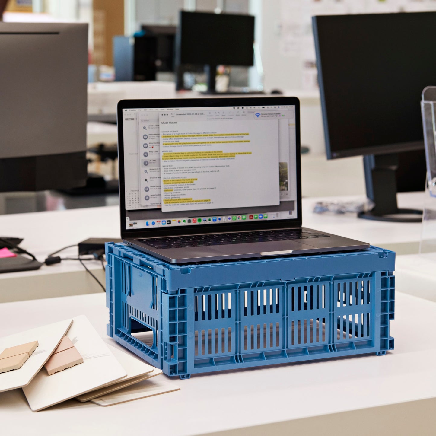 HAY Color Crate Korb Klapp-Box M medium Kunststoff recycelt