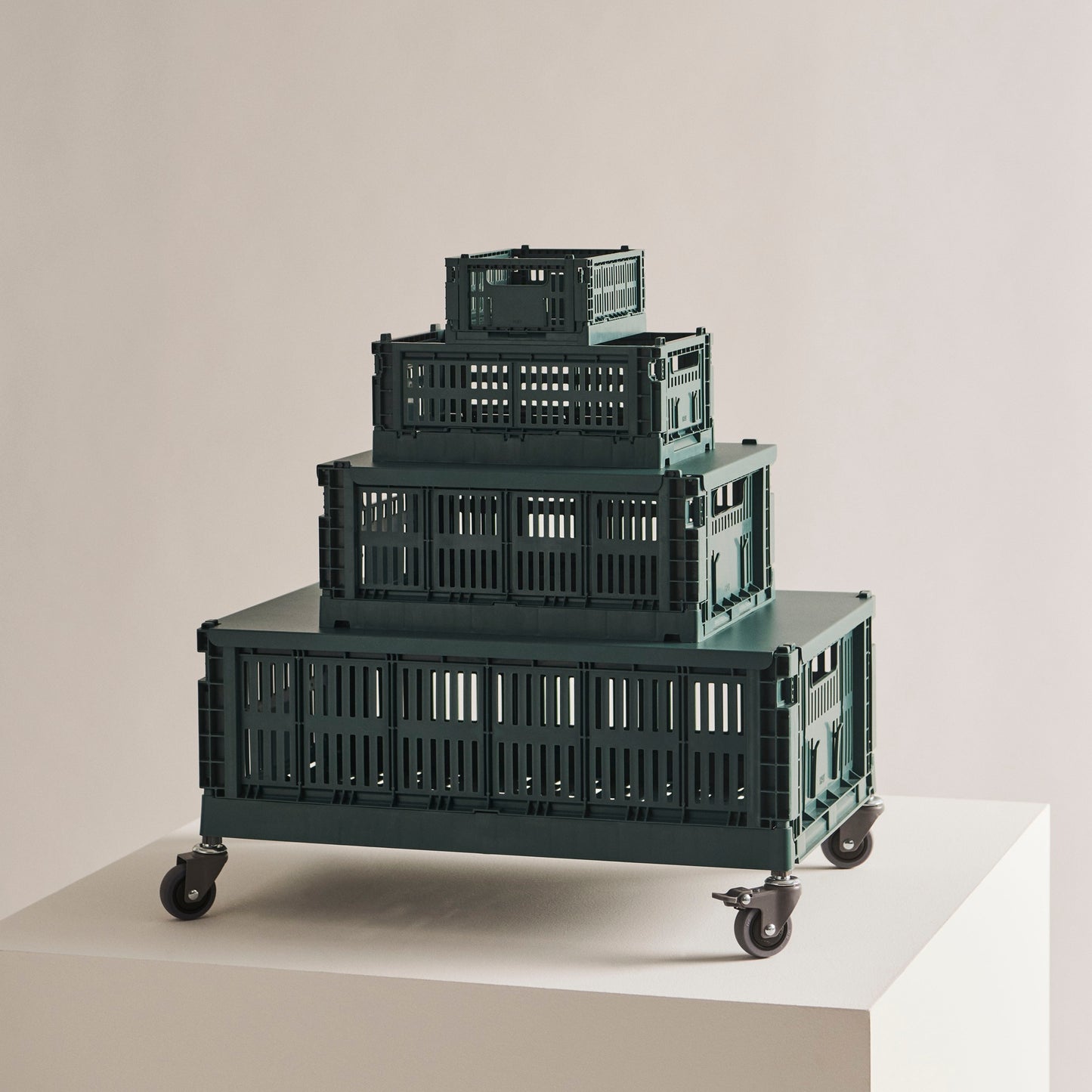 HAY Color Crate Korb Klapp-Box M medium Kunststoff recycelt