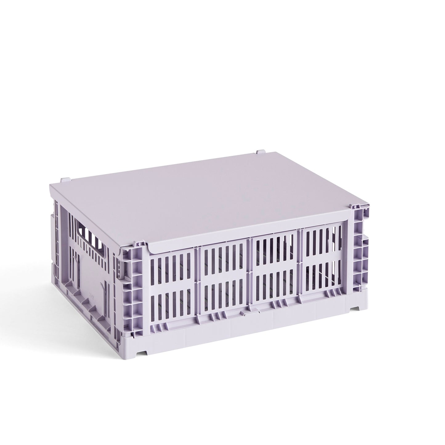 HAY Color Crate Korb Klapp-Box M medium Kunststoff recycelt lavendel lila