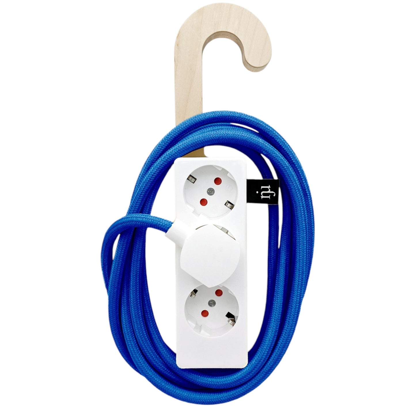 Njustudio Stromer Mini HOOK magnetische Steckerleiste weiß mit Haken