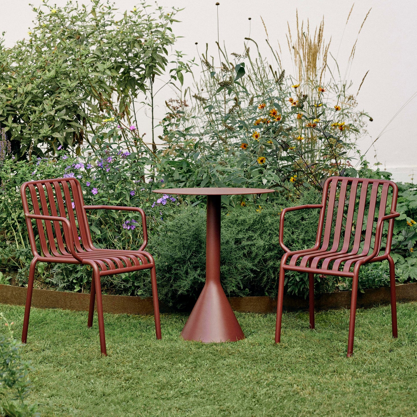 HAY Palissade Armchair Outdoor-Stuhl mit Armlehnen
