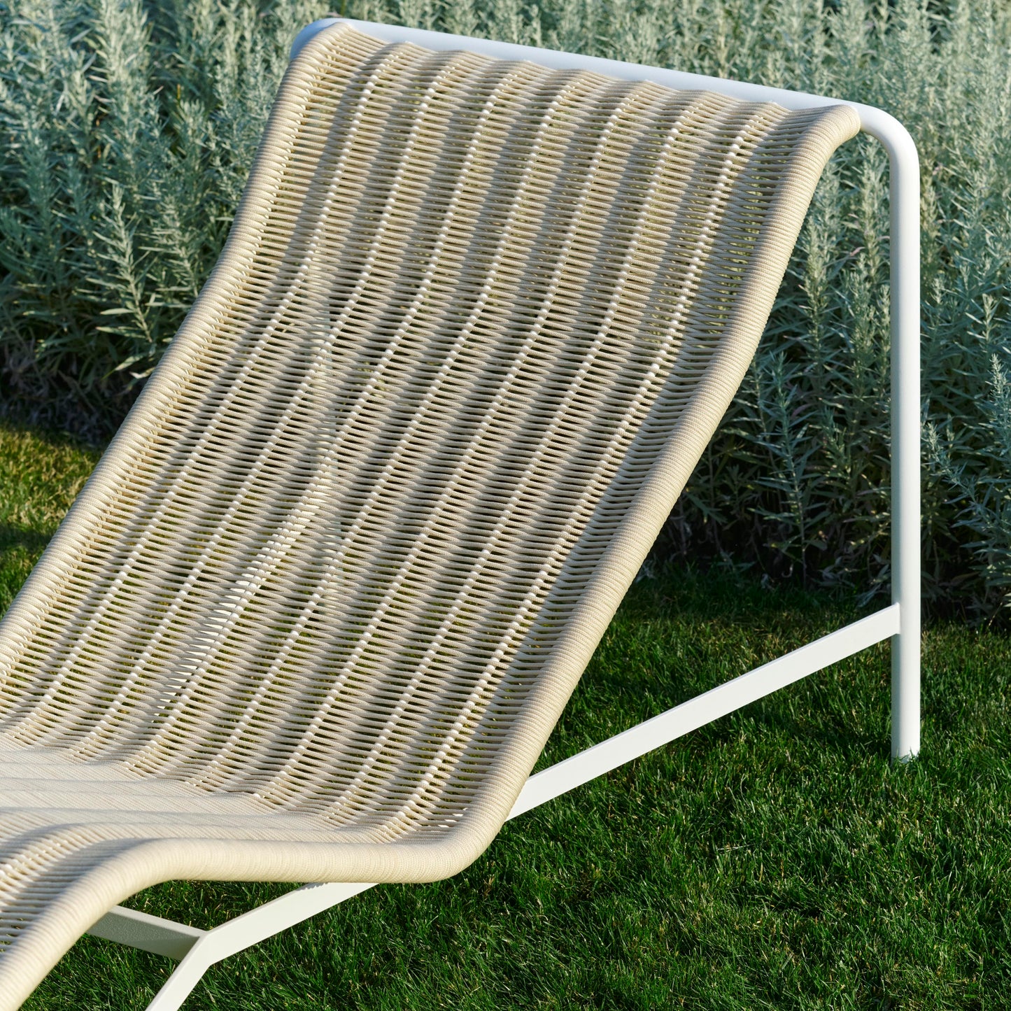 HAY Palissade Cord Chaise Longue Outdoor-Liege