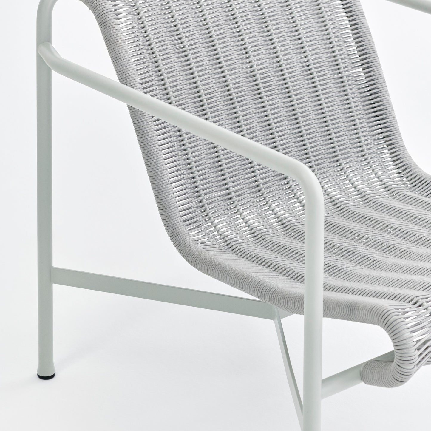 HAY Palissade Cord Lounge Chair Outdoor-Stuhl niedrig mit Armlehnen