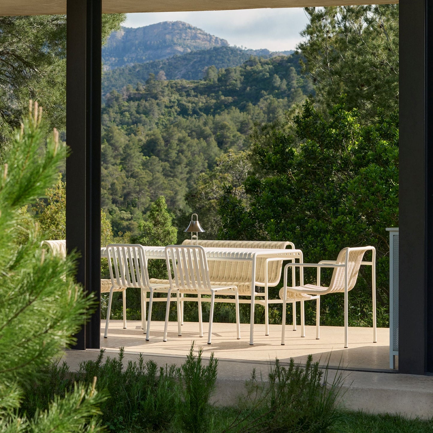 HAY Palissade Table Outdoor-Tisch Stahl 220 x 90 H 75cm