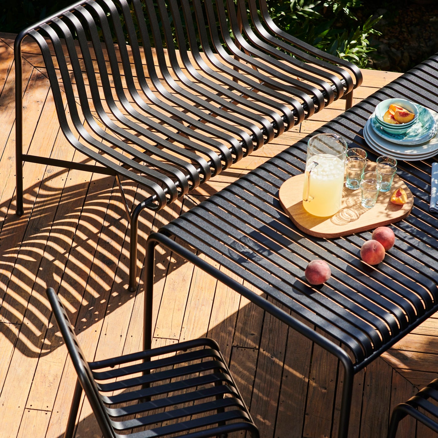 HAY Palissade Table Outdoor-Tisch Stahl 220 x 90 H 75cm