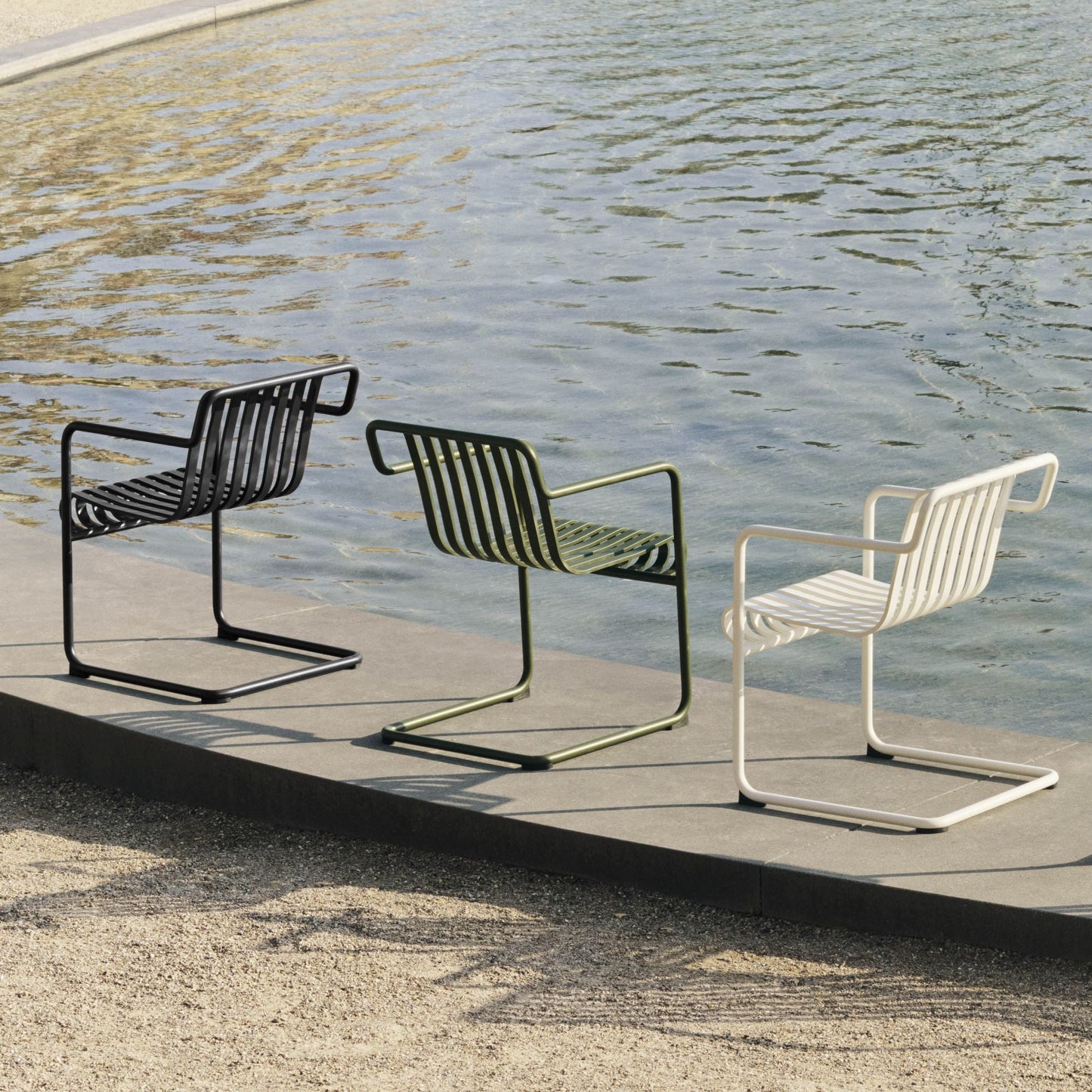 HAY Palissade Cantilever Chairs Outdoor-Stuhl Freischwinger