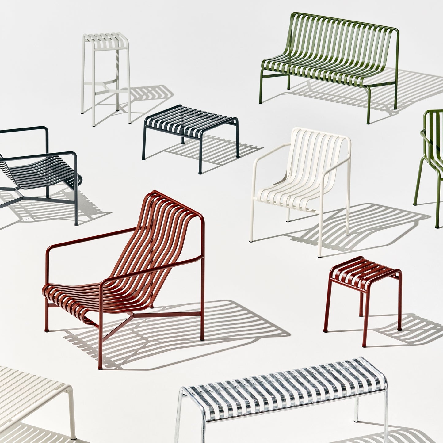 HAY Palissade Table Outdoor-Tisch Stahl 90 x 82,5 H 75 cm