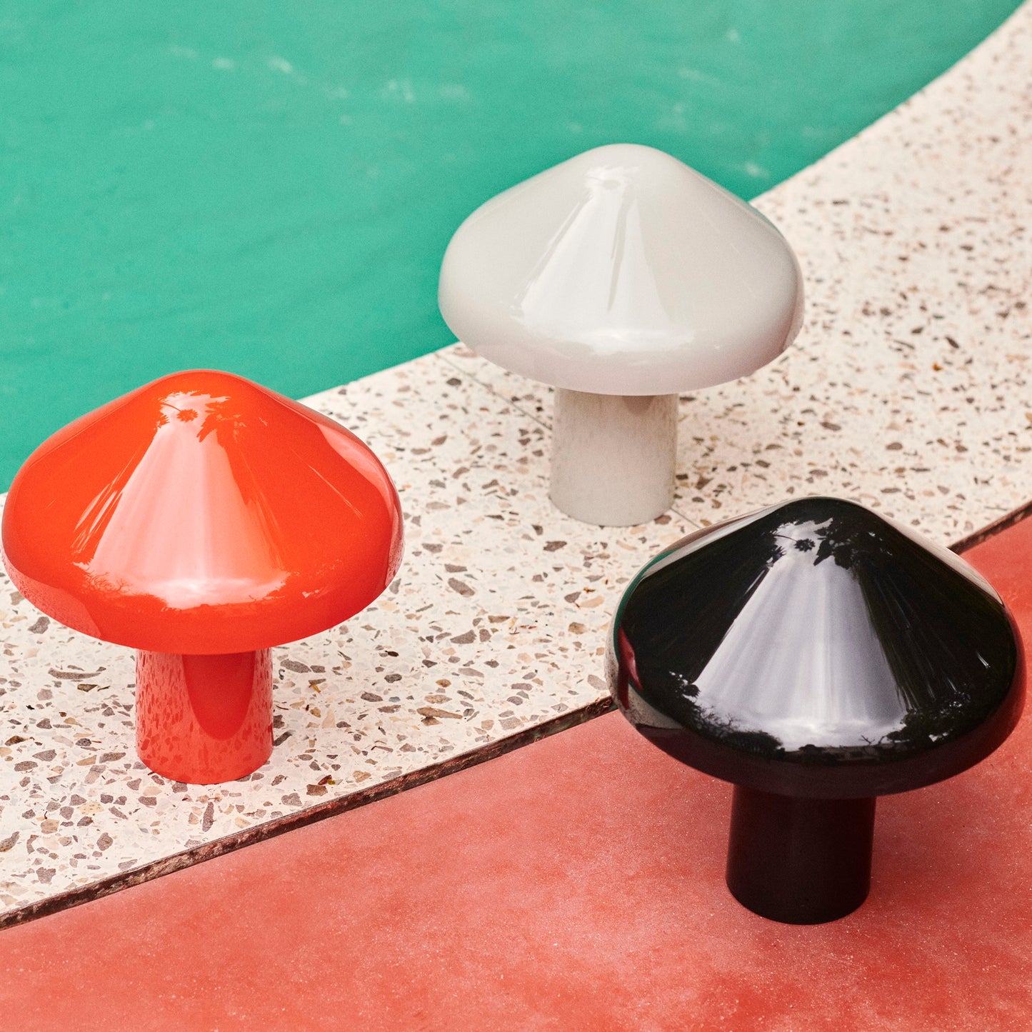 HAY Pao Lamp LED Lampe tragbare Akkuleuchte dimmbar grau