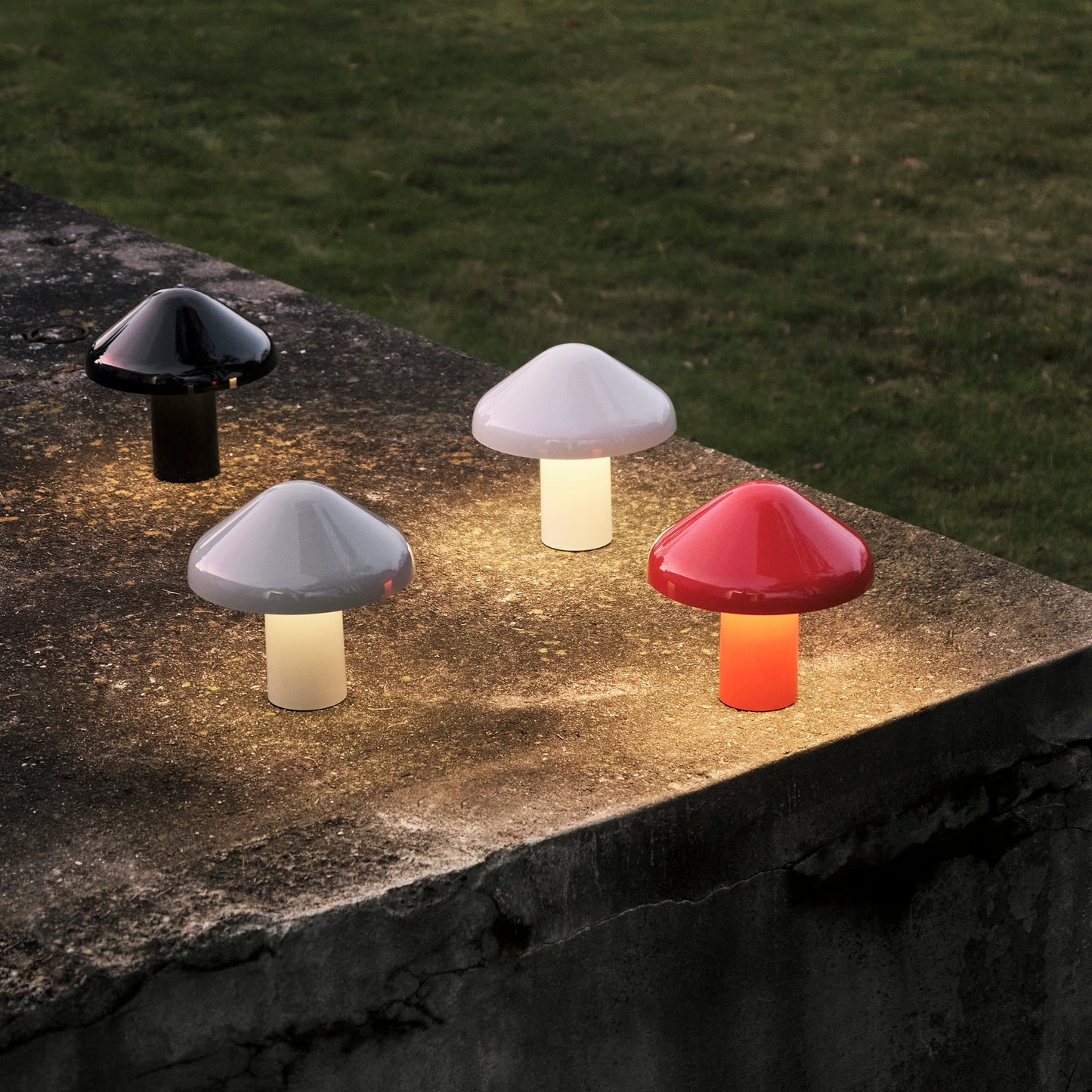 HAY Pao Lamp LED Lampe tragbare Akkuleuchte dimmbar grau