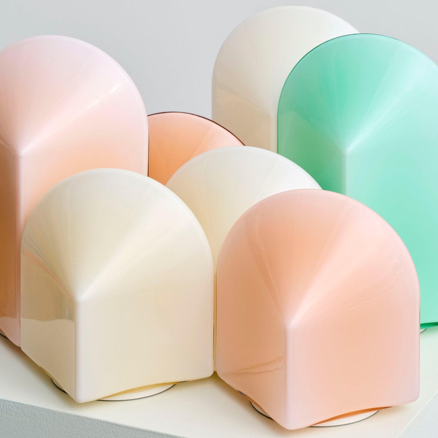 HAY Parade portable Lamp tragbare LED Leuchte H16 Glas blush pink