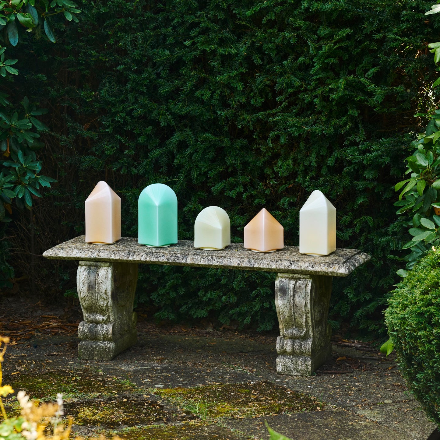 HAY Parade portable Lamp tragbare LED Leuchte H24 Glas shell weiß