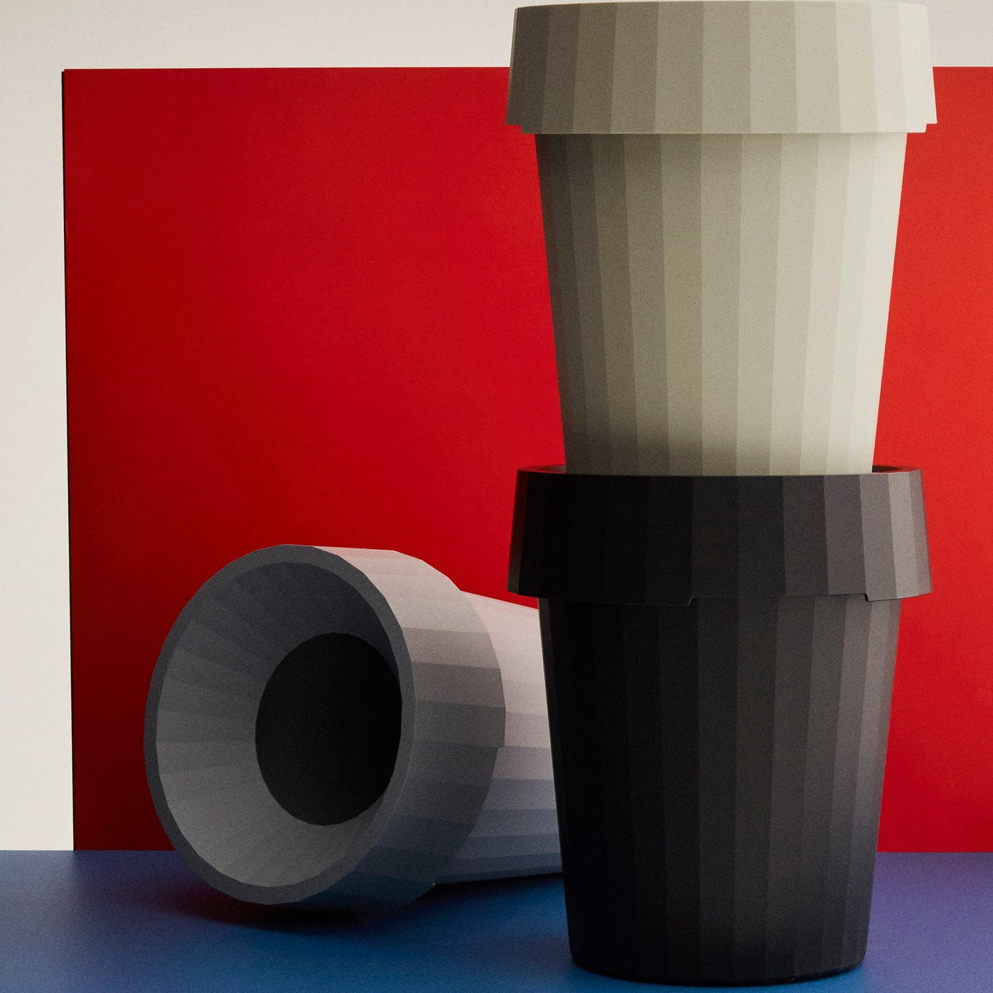 HAY Shade Bin Papierkorb 14 l Kunststoff schwarz