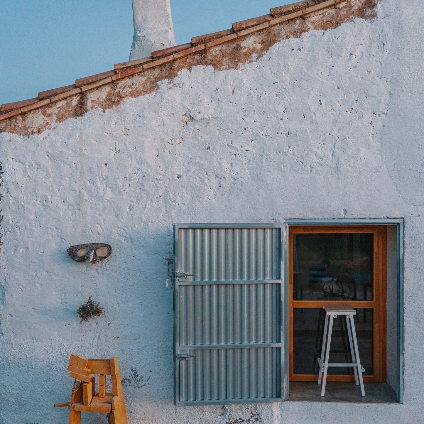 Hay Taburete 8 Barhocker – Eichenfurnier-Sitz und Stahlgestell