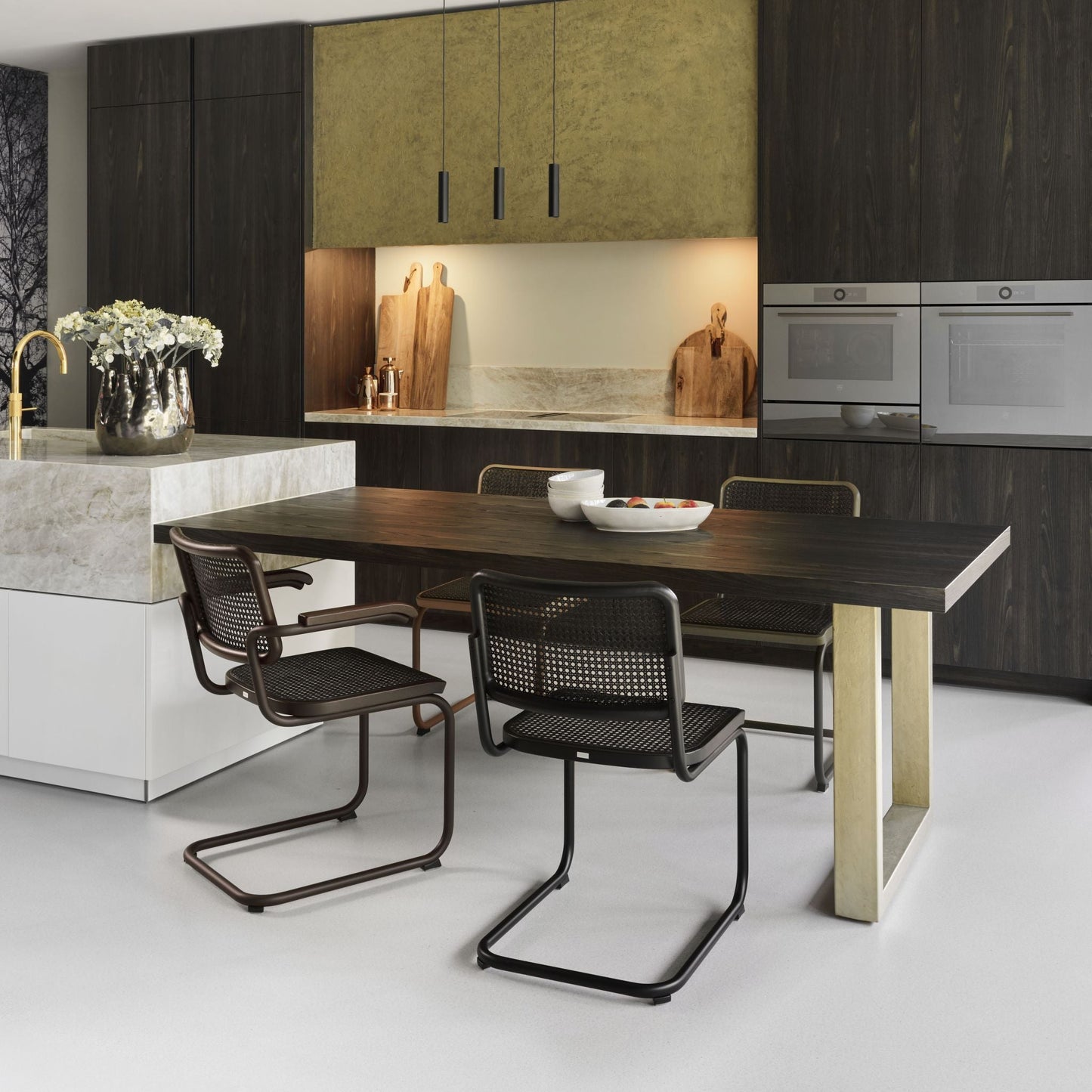 Thonet S 32 V Freischwinger Stuhl Sitz & Rücken Rohrgeflecht