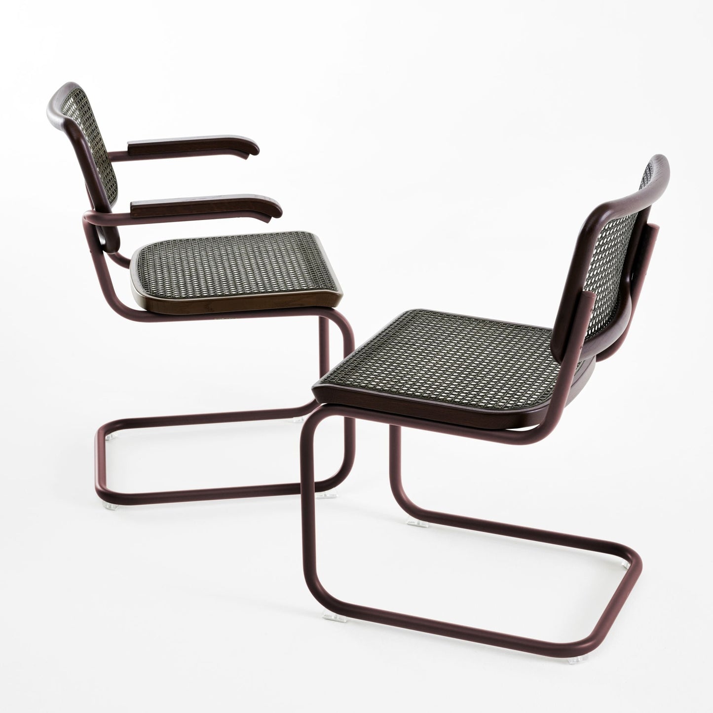 Thonet S 32 V & S 64 V Freischwinger Stuhl Edition Herkner DARK MELANGE