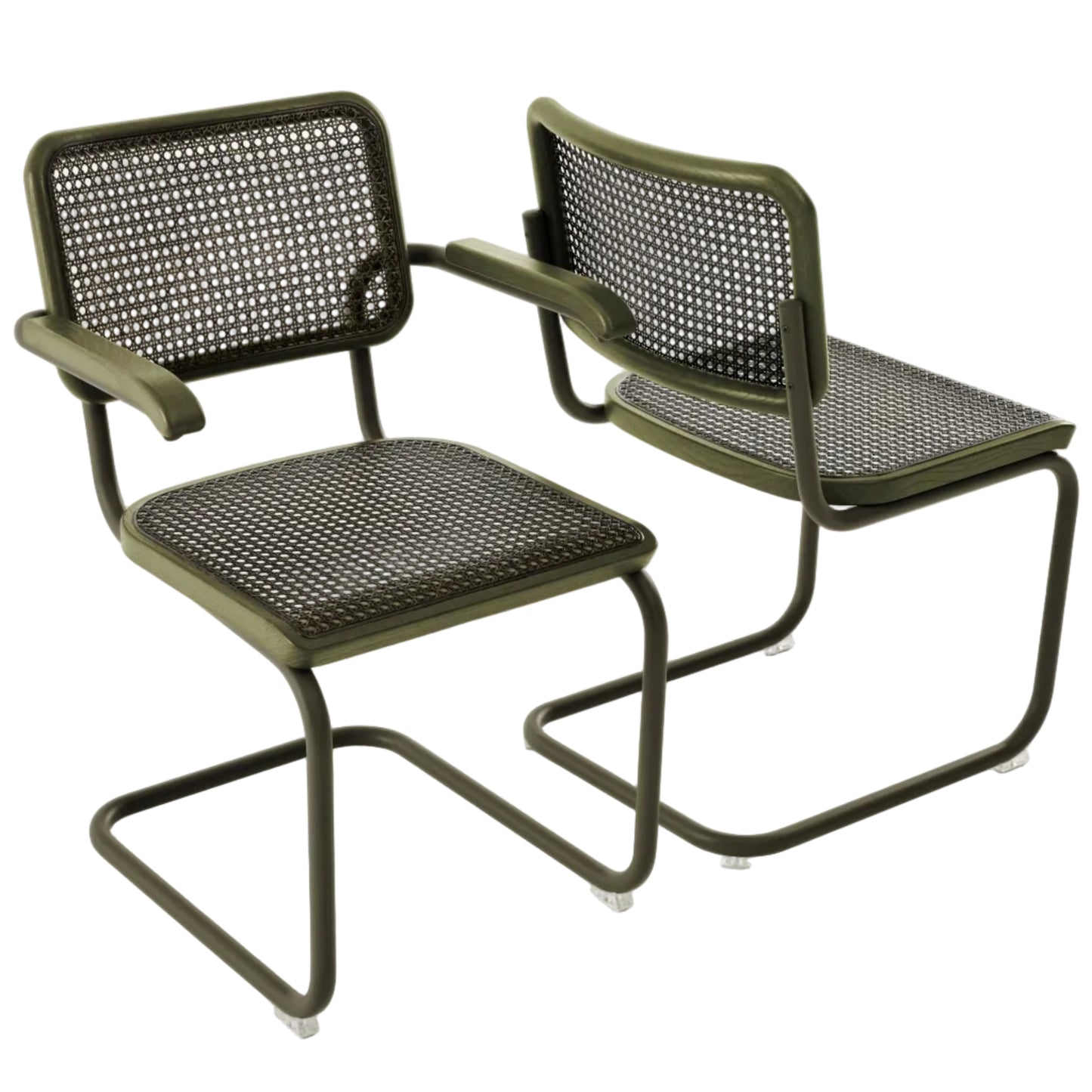Thonet S 32 V & S 64 V Freischwinger Stuhl Edition Herkner DARK MELANGE