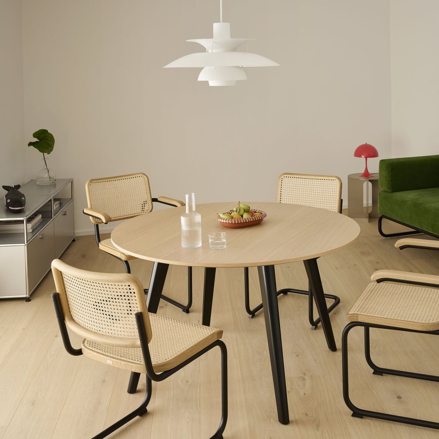 Thonet S 32 V Freischwinger Stuhl Sitz & Rücken Rohrgeflecht